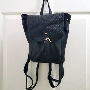 $10 Black Braided  Mini Backpack